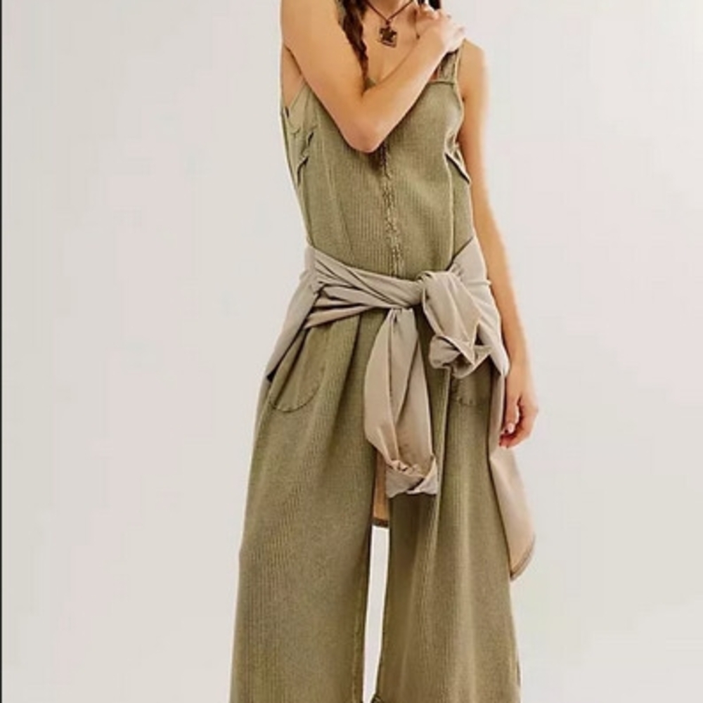 Women's Olive Jumpsuit